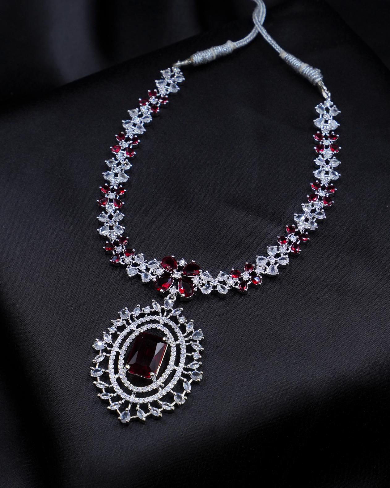 Royal Maharani Necklace – Available in Ruby & Sapphire