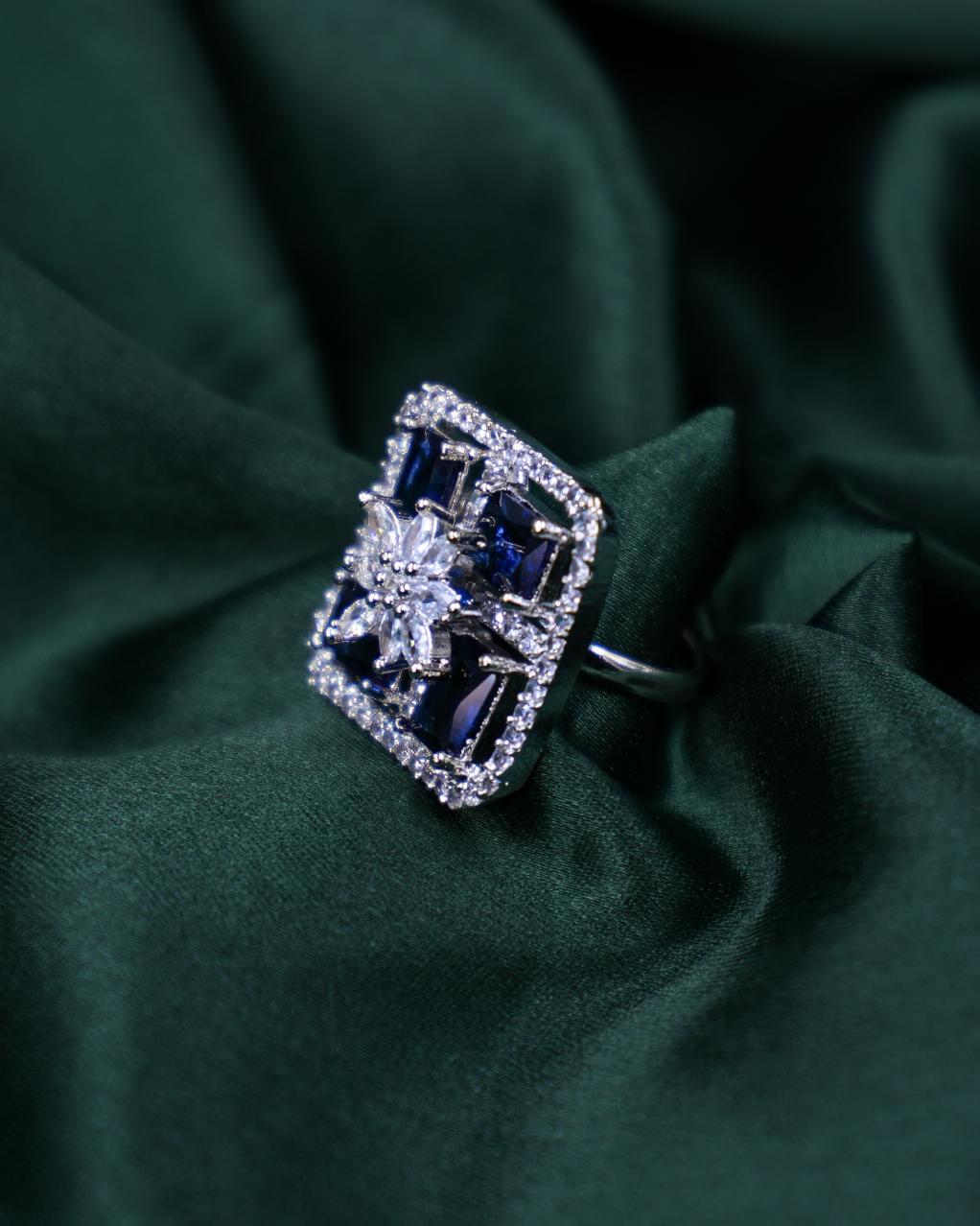 Midnight Majesty Sapphire Ring