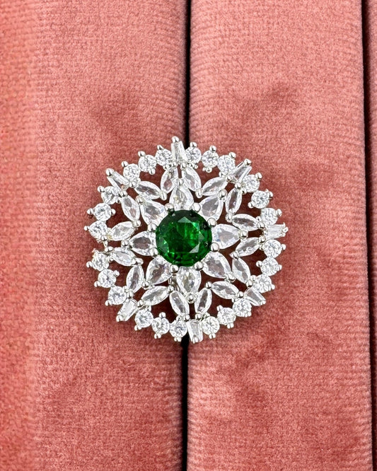 Ethereal Bloom Statement Adjustable Rings