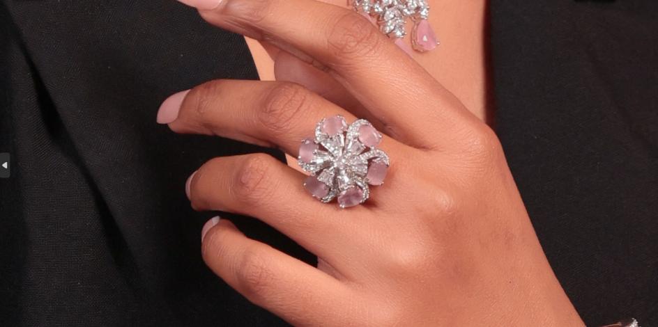 Blush Bloom Adjustable Ring