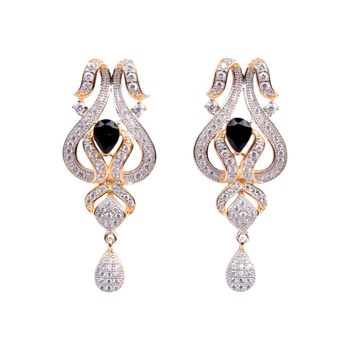 Elegant Pearl & American Diamond Necklace Set β A Timeless Treasure!