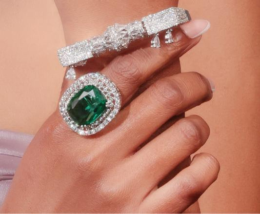 Majestic Emerald Statement Ring