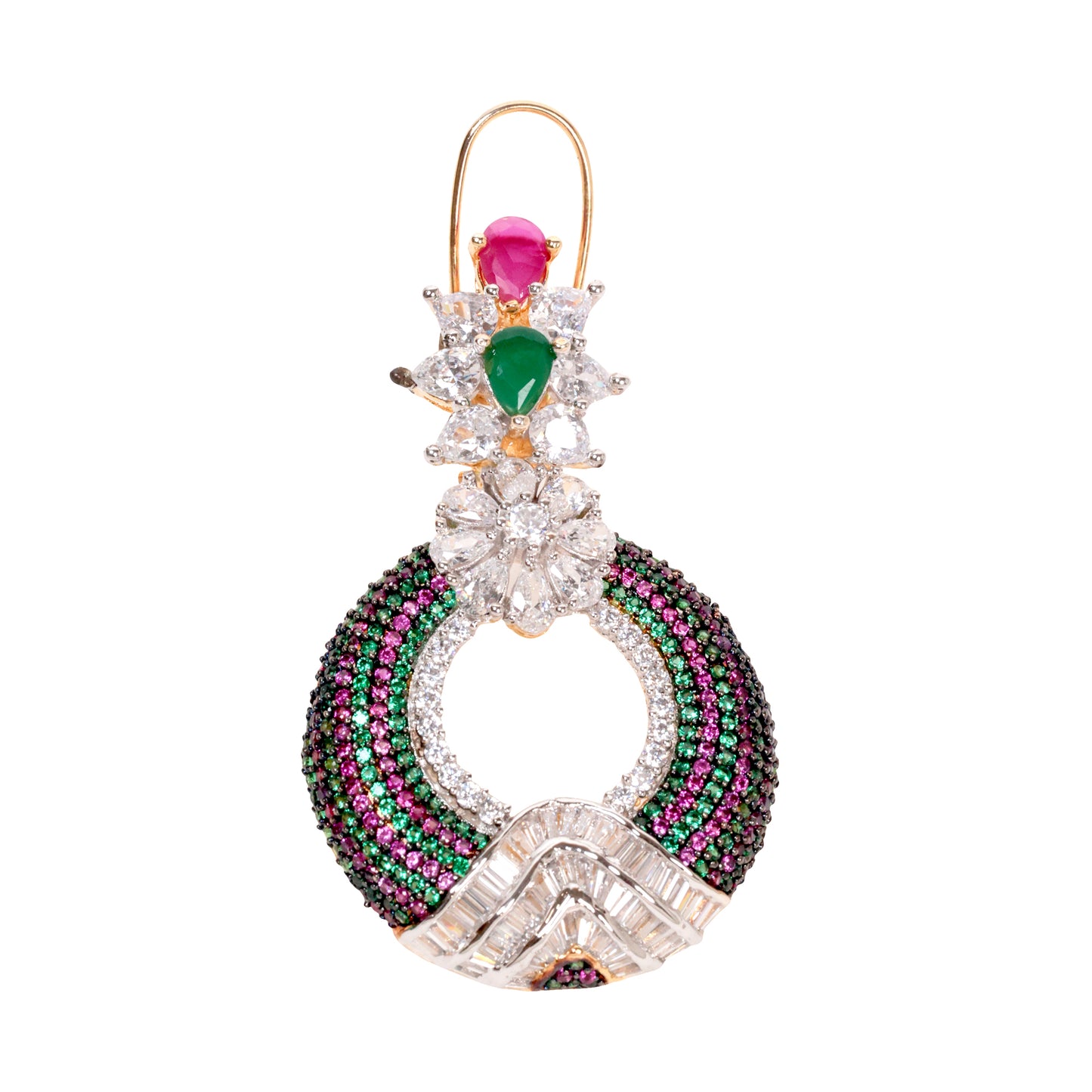 Exquisite Italian Multicolor Statement Earrings