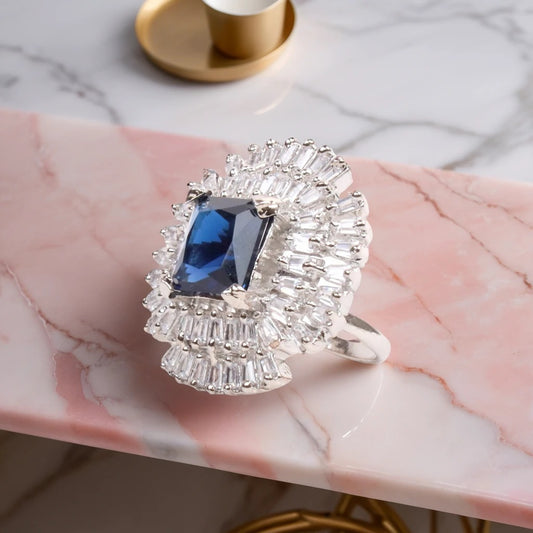 Midnight Majesty Sapphire Ring