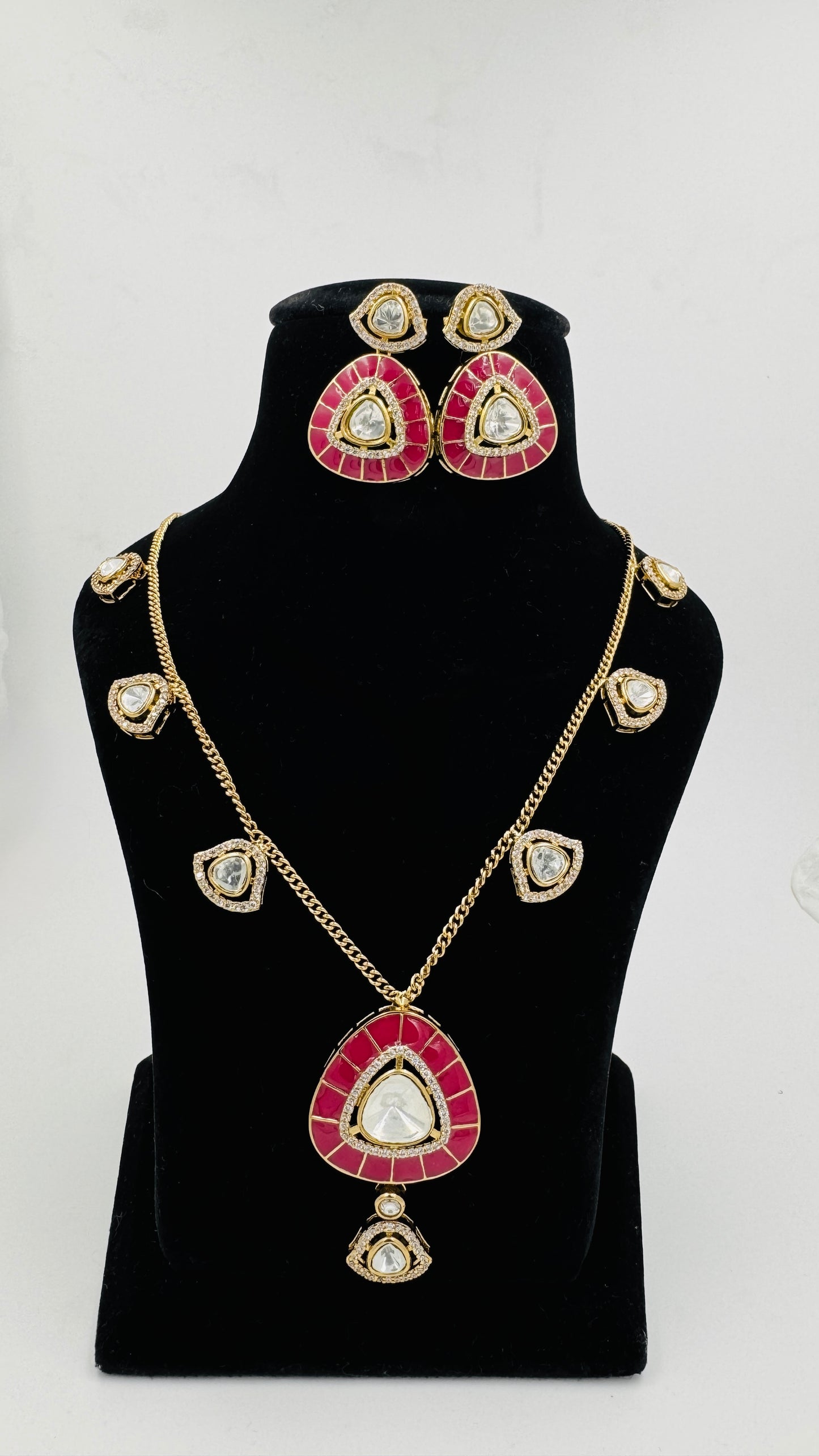 Royal Kundan Moissanite Necklace Set