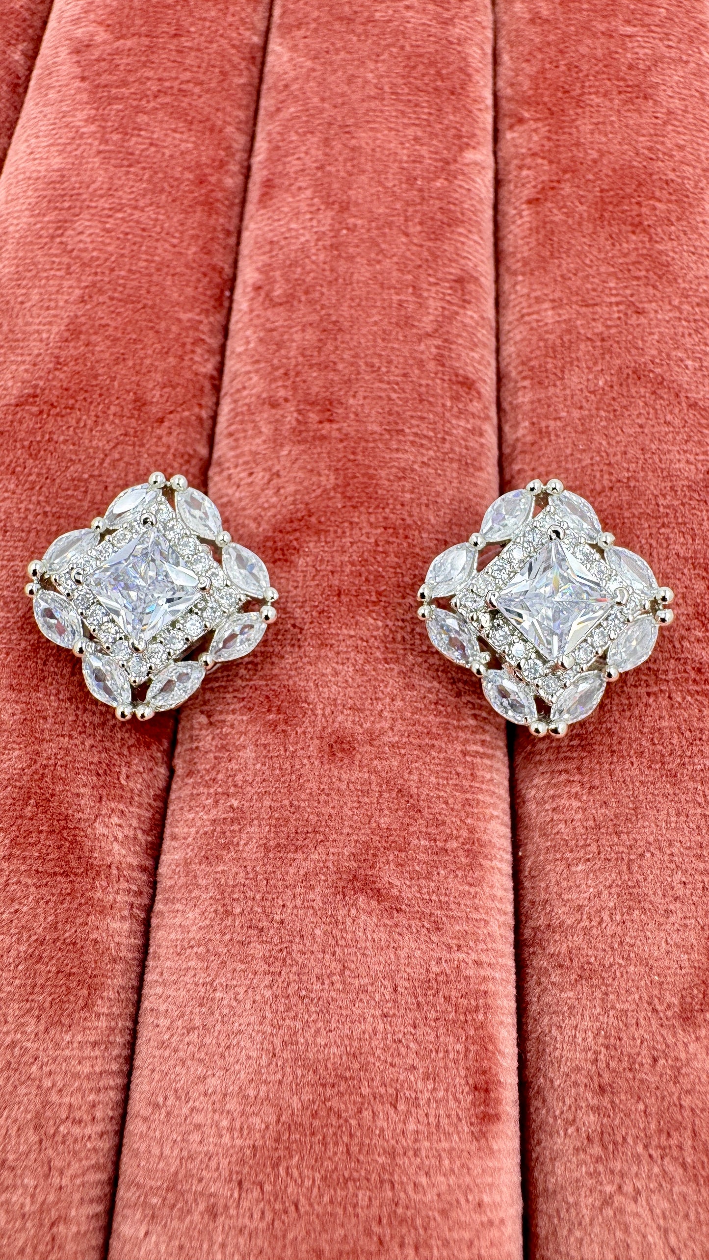 Royal Radiance American Diamond Pendant Set