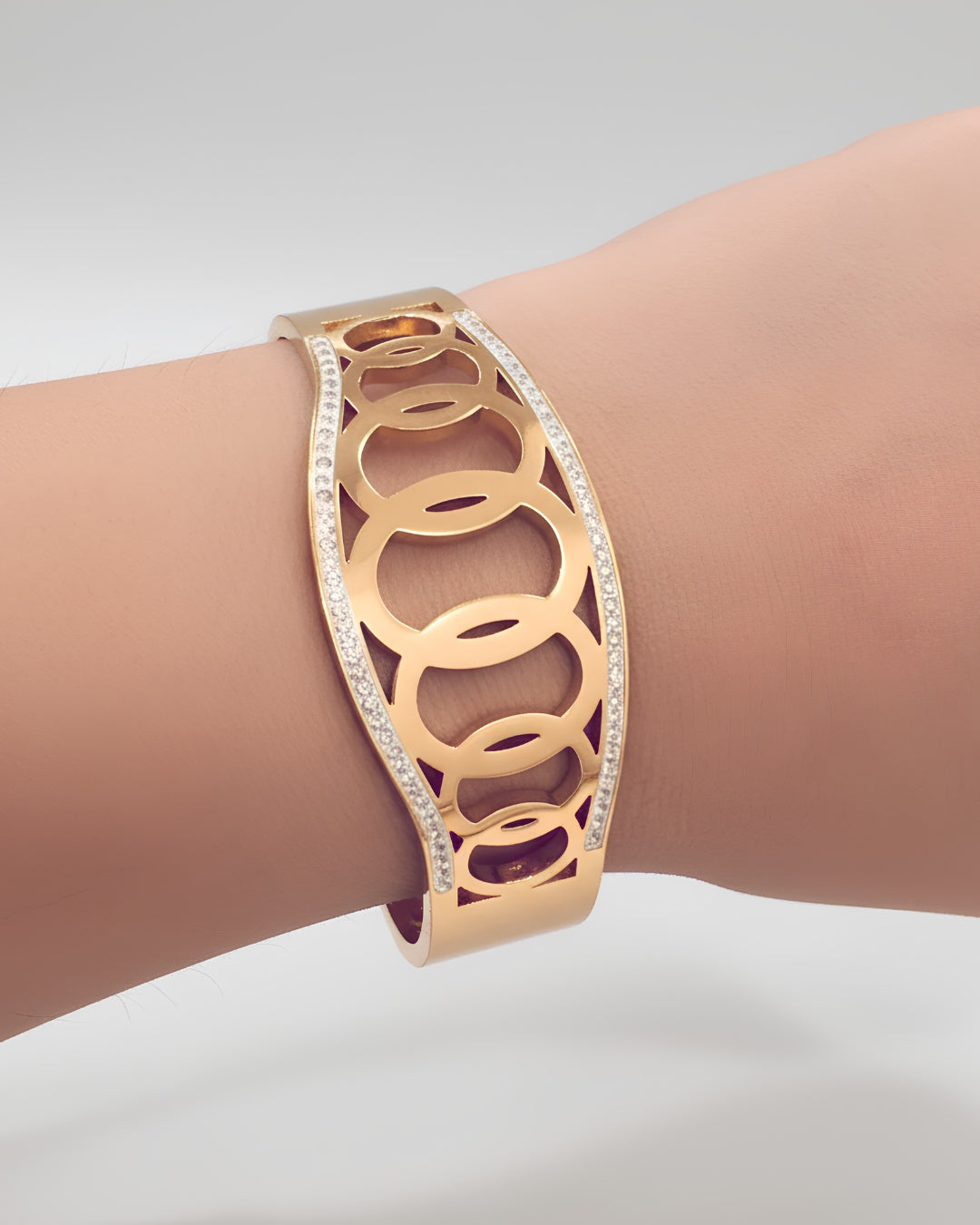 Oval Pattern Anti-Tarnish Bracelet