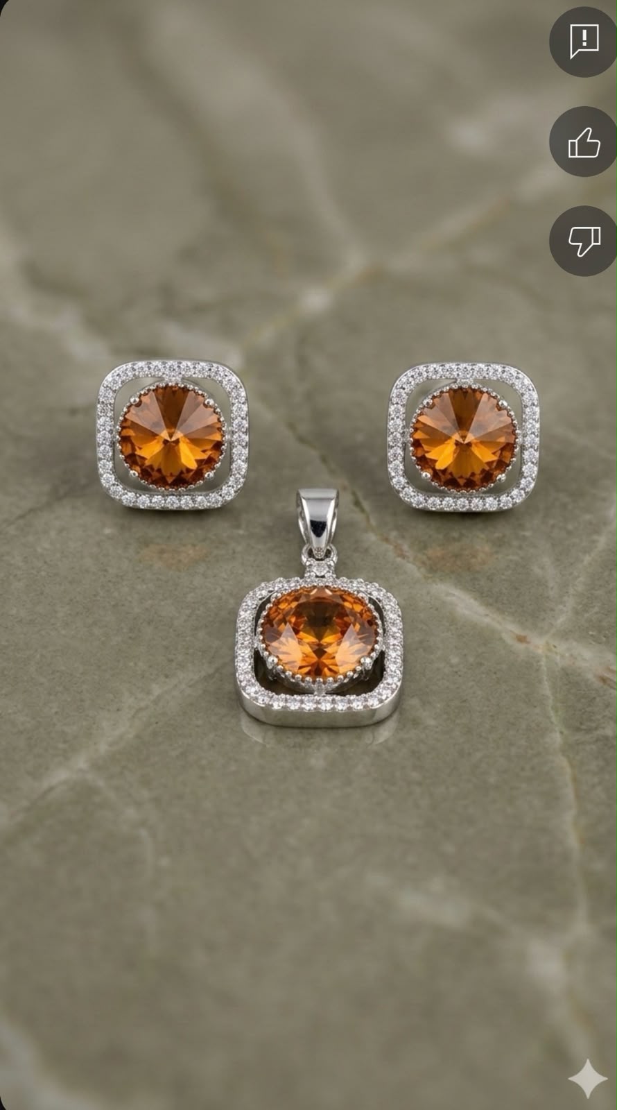 Celeste Swarovski Pendant Set