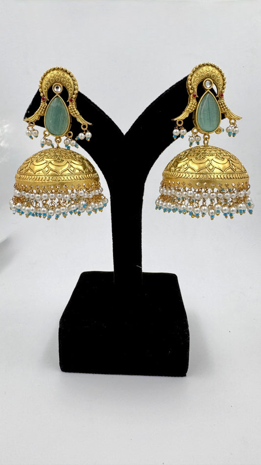 Timeless Grace Jhumka Earrings ✨💛