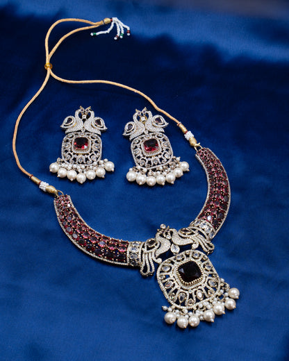 Moissanite Polki Necklace – A Regal Statement of Elegance 💎✨