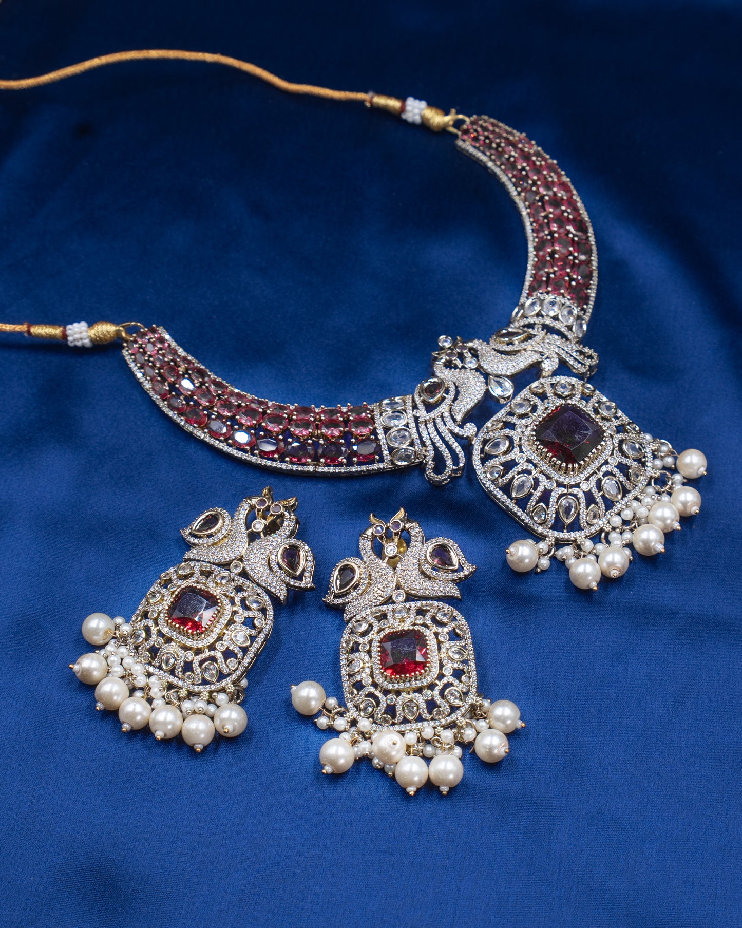 Moissanite Polki Necklace – A Regal Statement of Elegance 💎✨