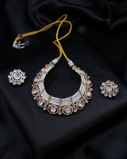 Exquisite Kundan & Moissanite Necklace Set ✨💎