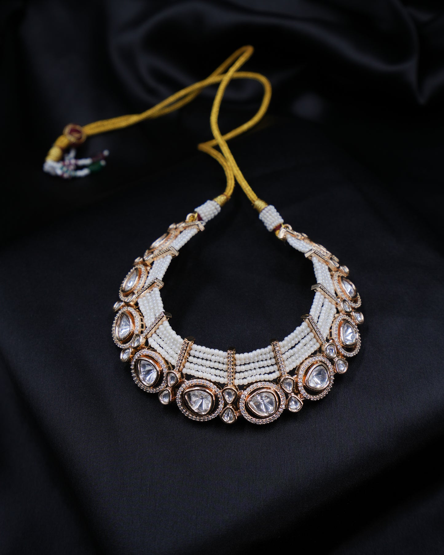 Exquisite Kundan & Moissanite Necklace Set ✨💎