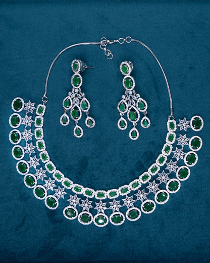 AD Choker Set – A Glamorous Statement for Weddings & Grand Events 💚✨