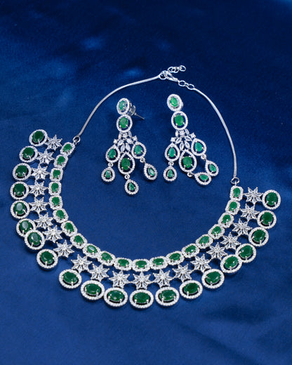 AD Choker Set – A Glamorous Statement for Weddings & Grand Events 💚✨