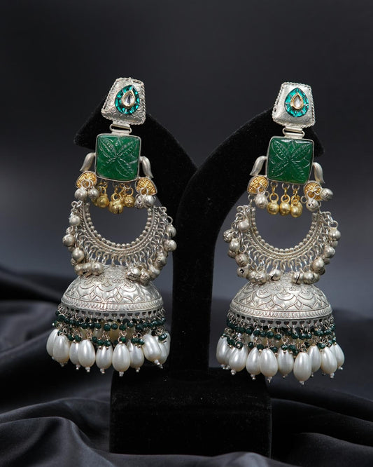 Oxidized Jhumka – A Mesmerizing Blend of Tradition & Charm