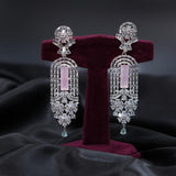 AD Earrings – Timeless Elegance with Blush Pink Radiance