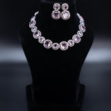 Pink Swarovski AD Set – A Sparkling Symphony of Elegance