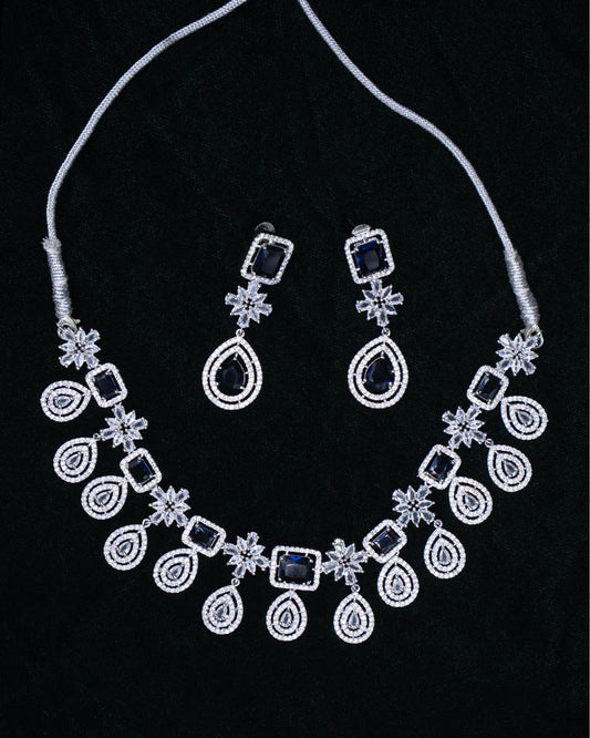 AD Necklace Set – Elegant Simplicity with a Statement Pendant