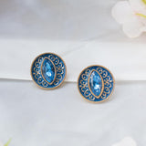 Blue Evil Eye Studs