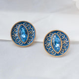 Blue Evil Eye Studs