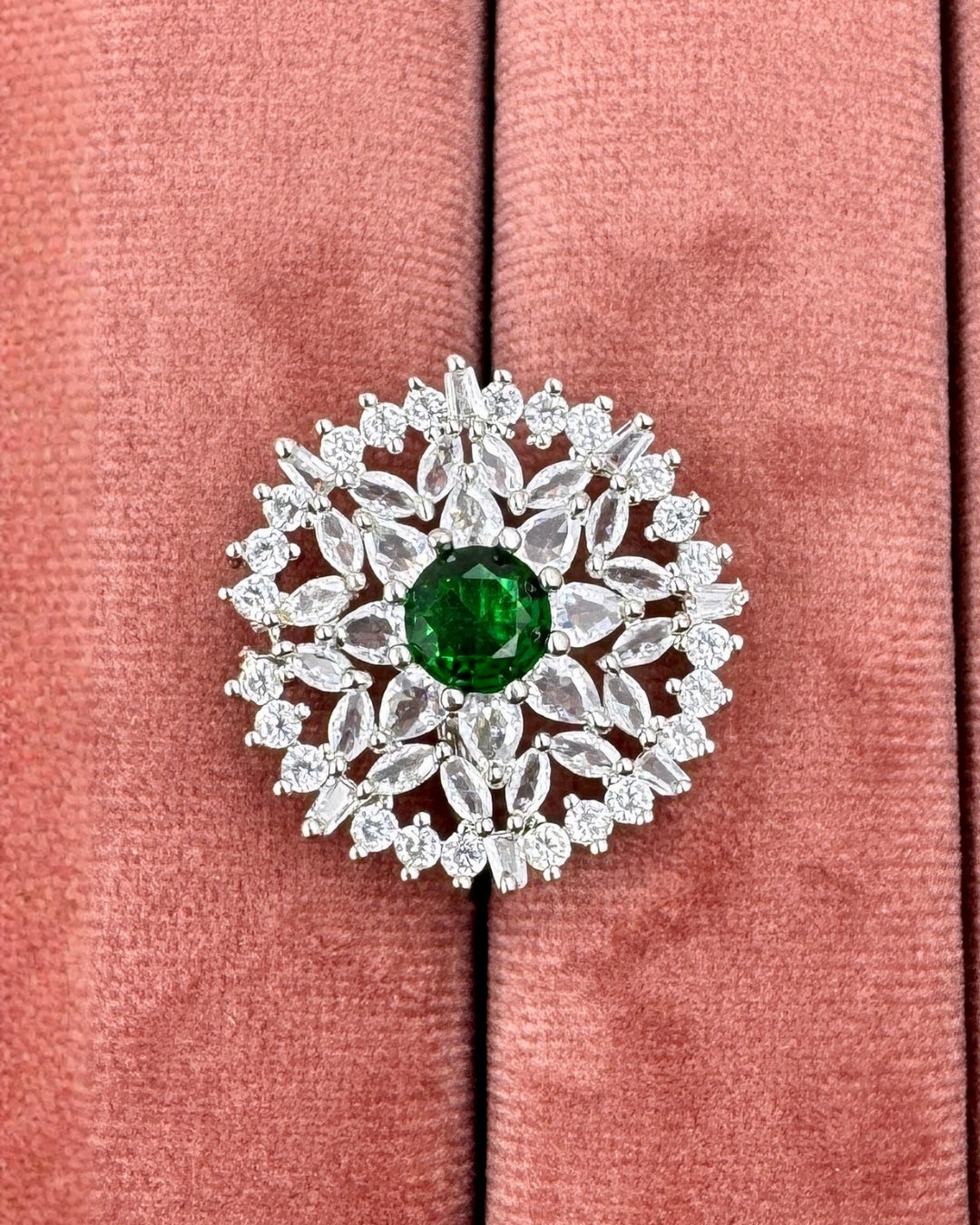 Ethereal Bloom Statement Adjustable Rings