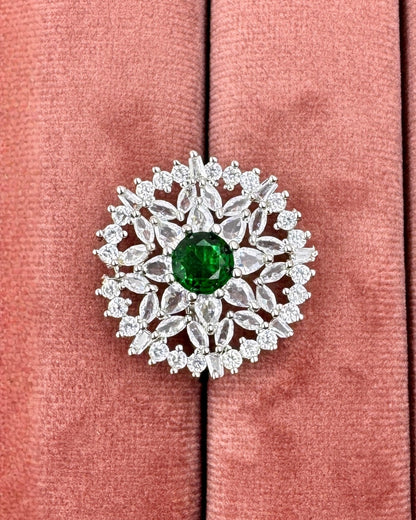 Ethereal Bloom Statement Adjustable Rings