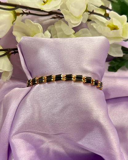 Square Shaped Black Anti-Tarnish Bracelet
