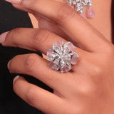 Blush Bloom Adjustable Ring