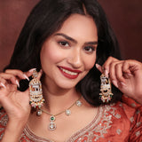 Elephant Motif Jhumka Earrings – A Majestic Blend of Tradition & Elegance