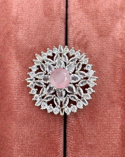 Ethereal Bloom Statement Adjustable Rings