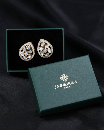 Pastel Kundan Stud Earrings