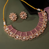 Exquisite Kundan & Moissanite Necklace Set