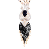 Elegant Pearl & American Diamond Necklace Set – A Timeless Treasure!
