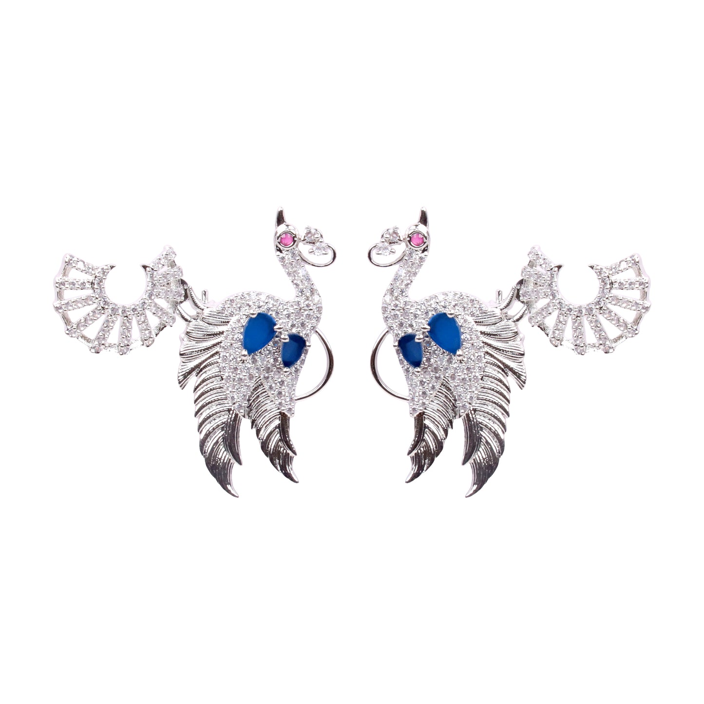 Majestic Peacock Sapphire Necklace Set