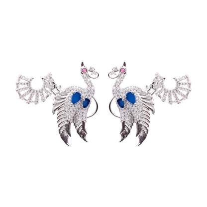 Majestic Peacock Sapphire Necklace Set