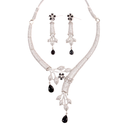 Shine in Sophistication – The Ultimate American Diamond Necklace Set!