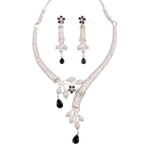 Shine in Sophistication – The Ultimate American Diamond Necklace Set!