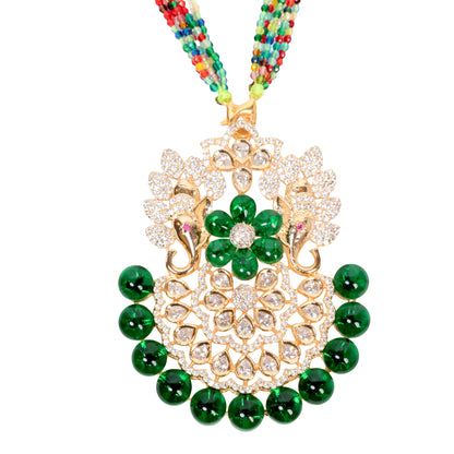 Graceful Elegance – The Ultimate Beaded Pendant Necklace Set!