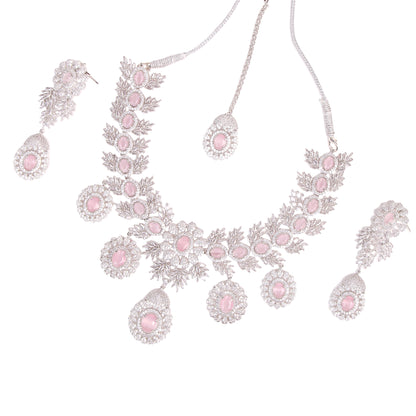 Radiate Royalty – The Ultimate American Diamond Necklace Set!