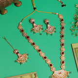 Embrace Timeless Royalty – Exquisite Kundan & Meenakari Necklace Set
