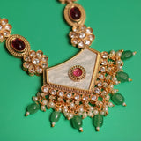 Embrace Timeless Royalty – Exquisite Kundan & Meenakari Necklace Set
