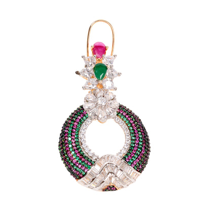 Exquisite Italian Multicolor Statement Earrings