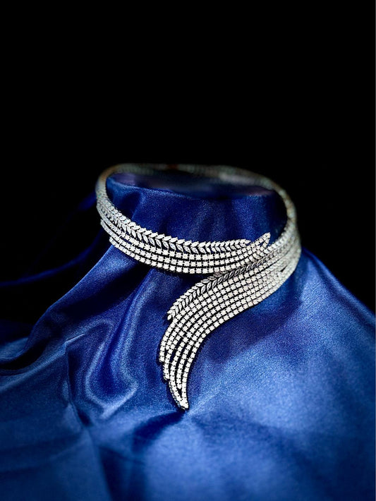 Celestial Elegance – American Diamond Choker Set