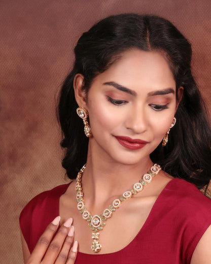 Timeless Kundan & Emerald Necklace Set