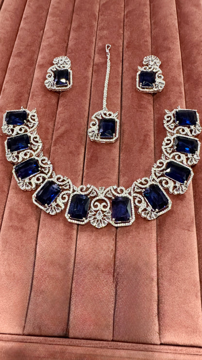 Royal Blue Majesty Necklace Set