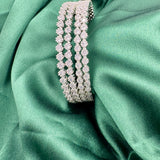 Dazzling American Diamond Bangle Set of Four - Size - 26