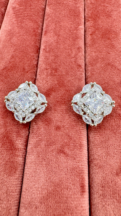 Royal Radiance American Diamond Pendant Set