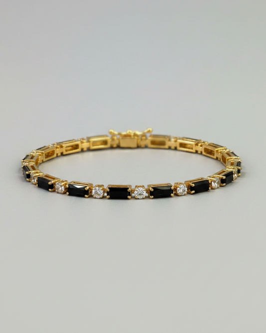 Black & White Pattern Anti-Tarnish Bracelet