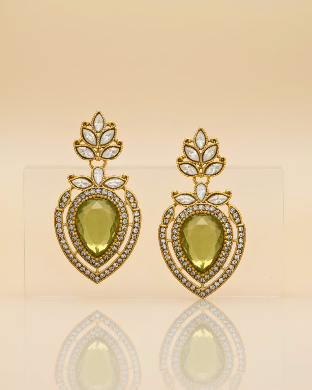 Crown Polki Earrings